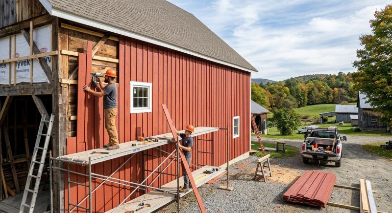 Barn Siding Installation in Kennebunk, ME