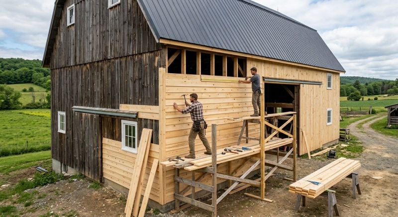 Barn Siding Installation in Portland, ME