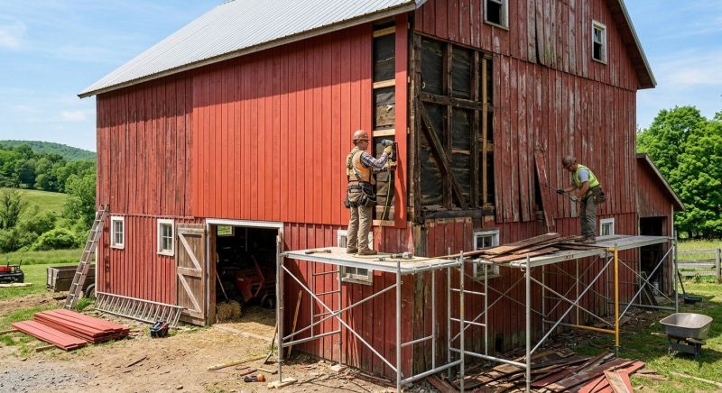 Barn Siding Replacement in Saco, ME