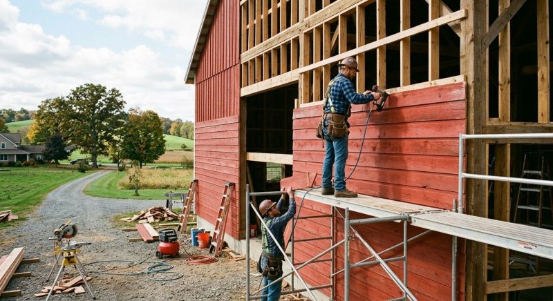 Barn Siding Replacement in York County, ME