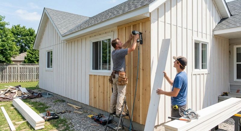 Batten Siding Installation in Long Island, ME