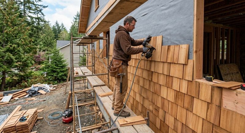 Cedar Siding Installation in Portland, ME
