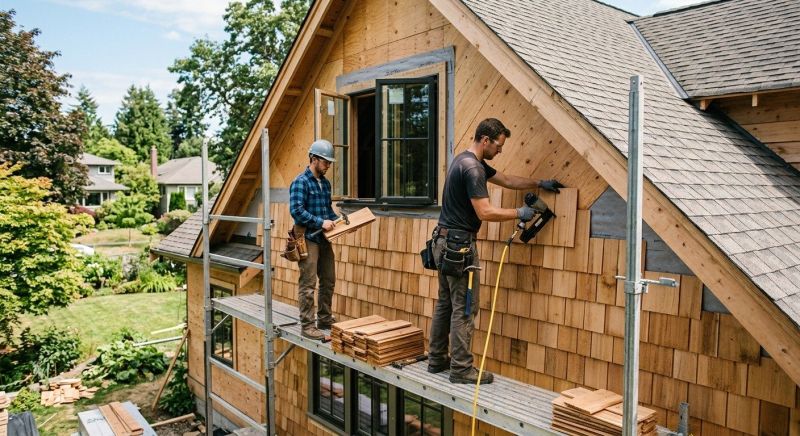 Cedar Siding Installation in Saco, ME