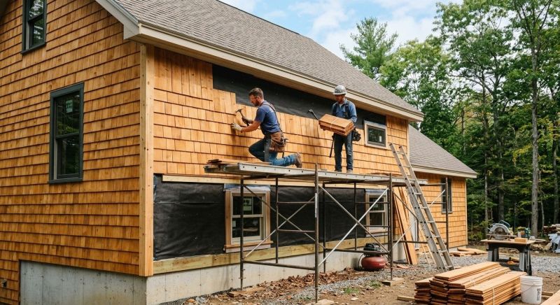 Cedar Siding Installation in Scarborough, ME