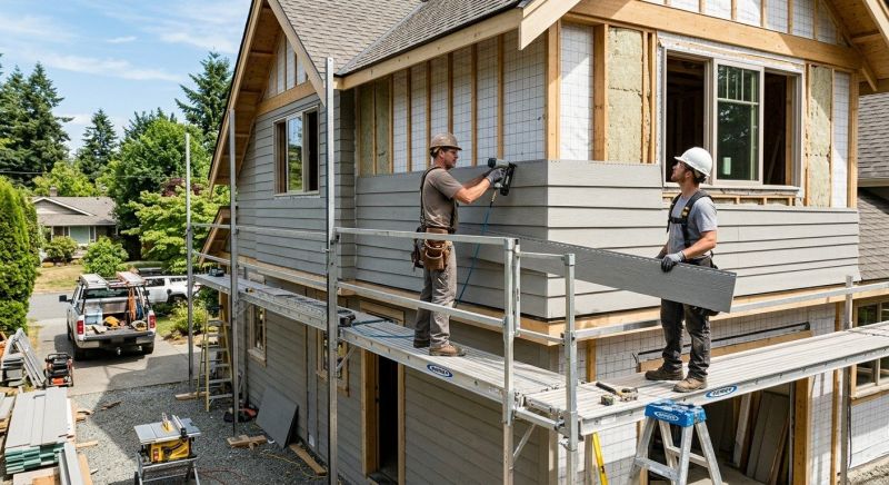Cement Siding Installation in Falmouth, ME