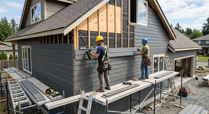 Cement Siding Installation in Hollis Center, ME