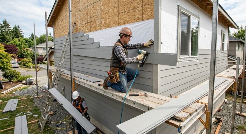 Cement Siding Installation in York, ME