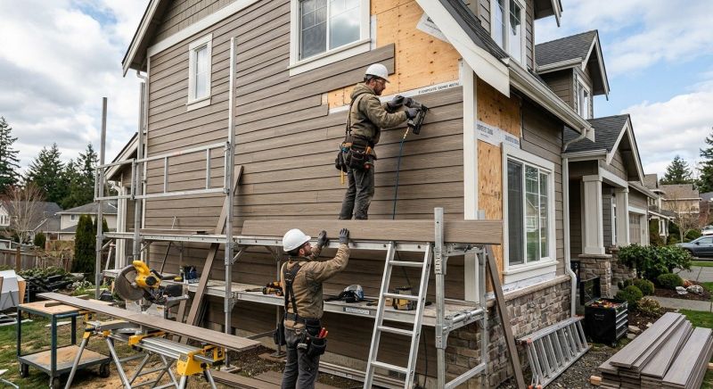 Composite Siding Installation in Steep Falls, ME
