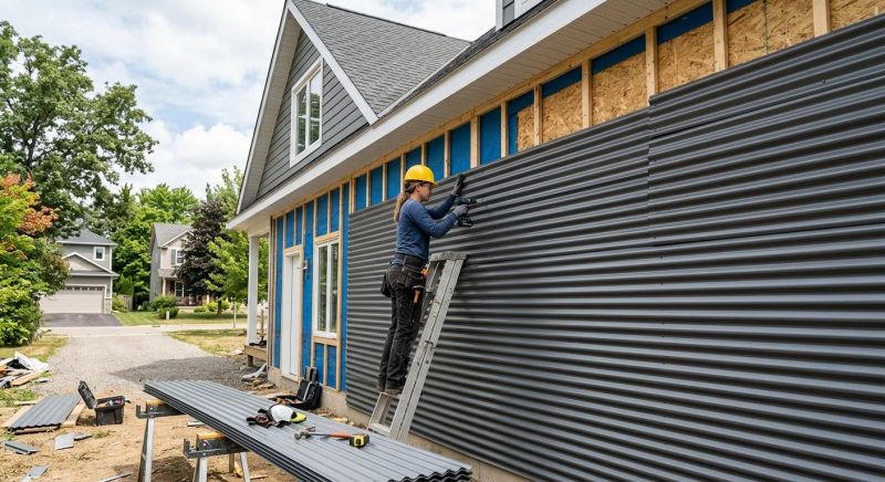 Corrugated Siding Installation in Biddeford, ME