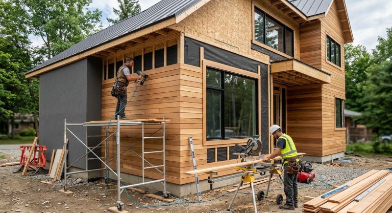 Faux Wood Siding Installation in Kennebunkport, ME