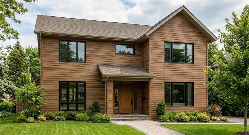 Faux Wood Siding Installation in Lebanon, ME