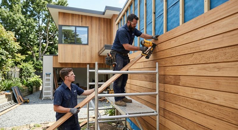 Hardwood Cladding Installation in Biddeford, ME
