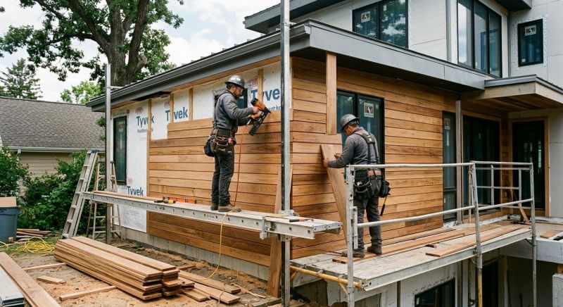 Hardwood Siding Installation in East Waterboro, ME