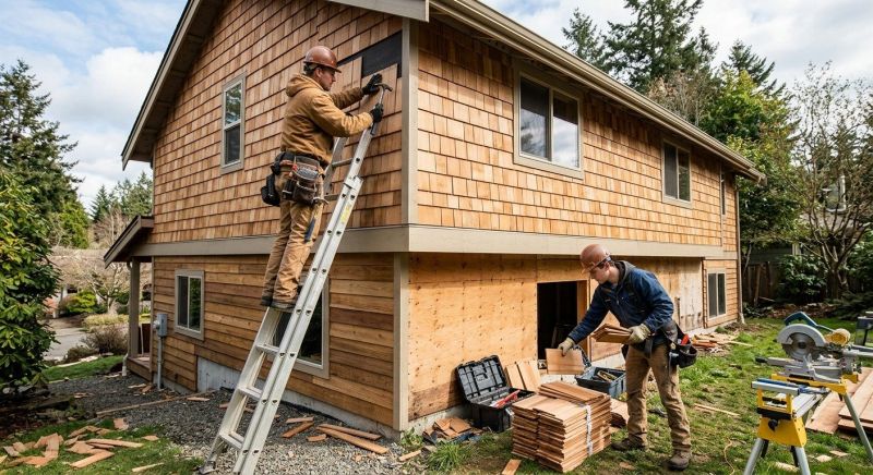 Hardwood Siding Installation in Windham, ME