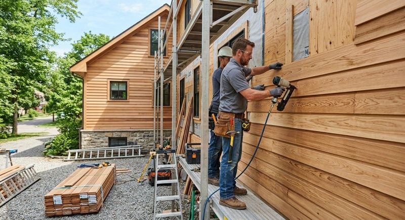 Hardwood Siding Installation in York County, ME