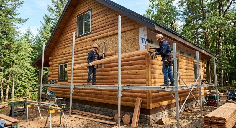 Log Siding Installation in Berwick, ME