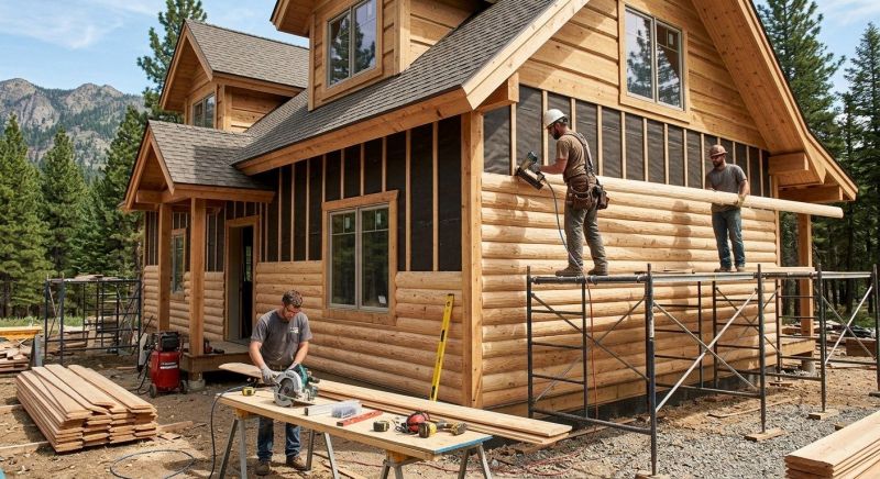 Log Siding Installation in Cumberland County, ME