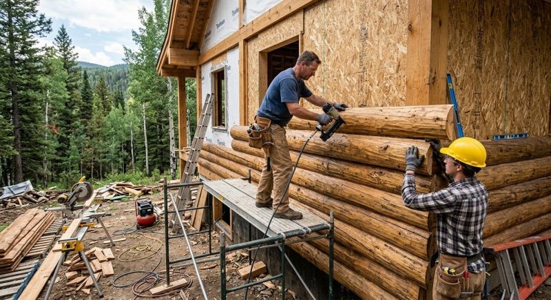 Log Siding Installation in Biddeford, ME