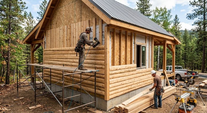 Log Siding Installation in Long Island, ME