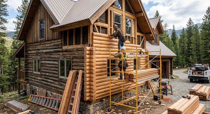 Log Siding Installation in Long Island, ME