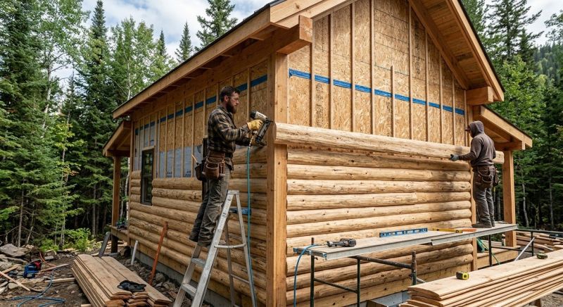 Log Siding Installation in Portland, ME