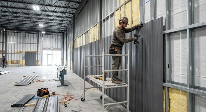 Metal Barn Siding Installation in Biddeford, ME