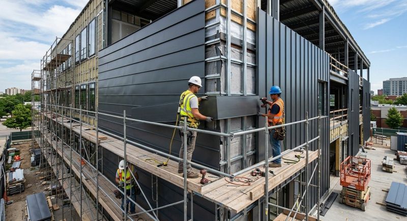 Metal Cladding Installation in Biddeford, ME