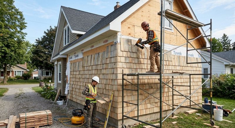 Shingle Siding Installation in Biddeford, ME