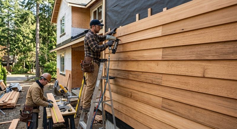 Wood Barn Siding Installation in Biddeford, ME