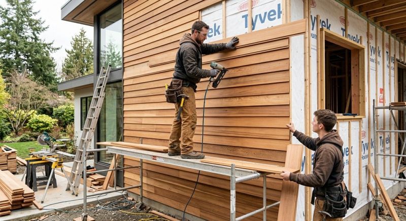 Wood Cladding Installation in Long Island, ME