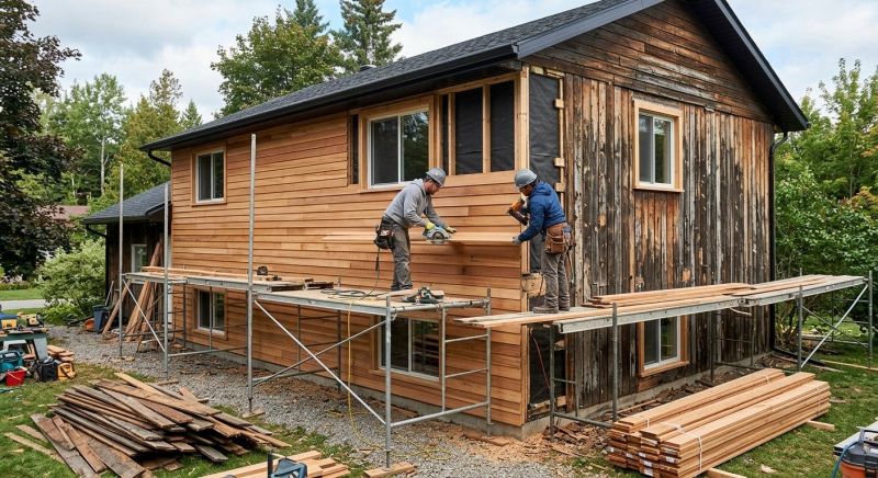Wood Cladding Installation in Portland, ME