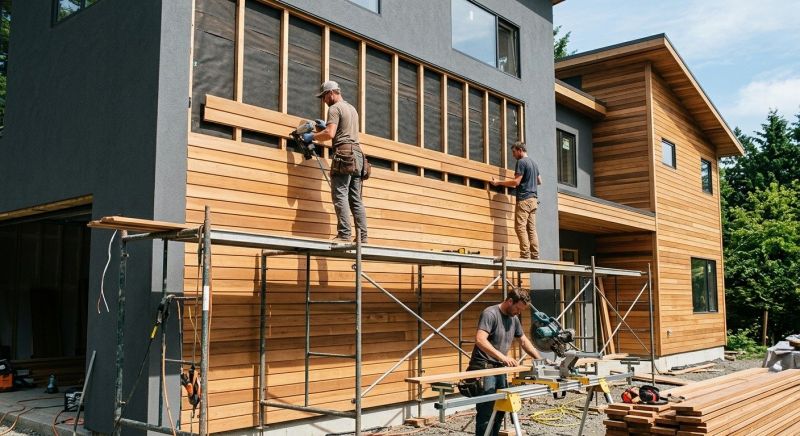 Wood Cladding Installation in York County, ME