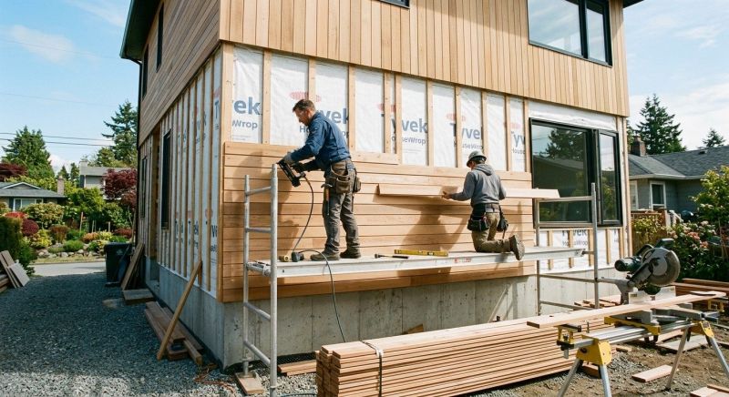 Wood Cladding Installation in York County, ME