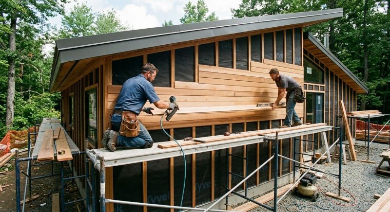 Wood Cladding Installation in York, ME