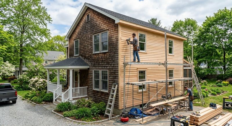 Wood Siding Installation in Long Island, ME